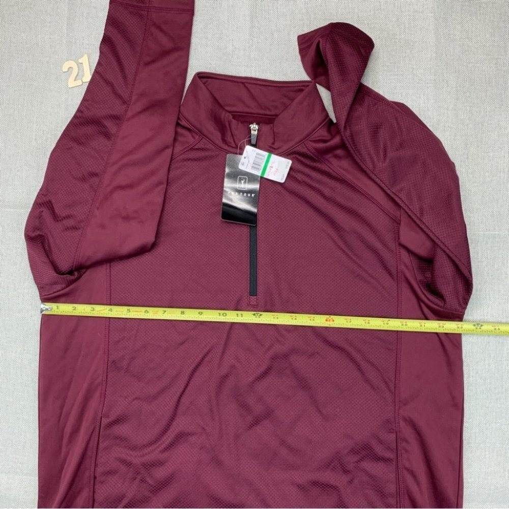 PGA TOUR Mens Quarter-Zip Golf Sweatshirt Fig L - Picture 8 of 11